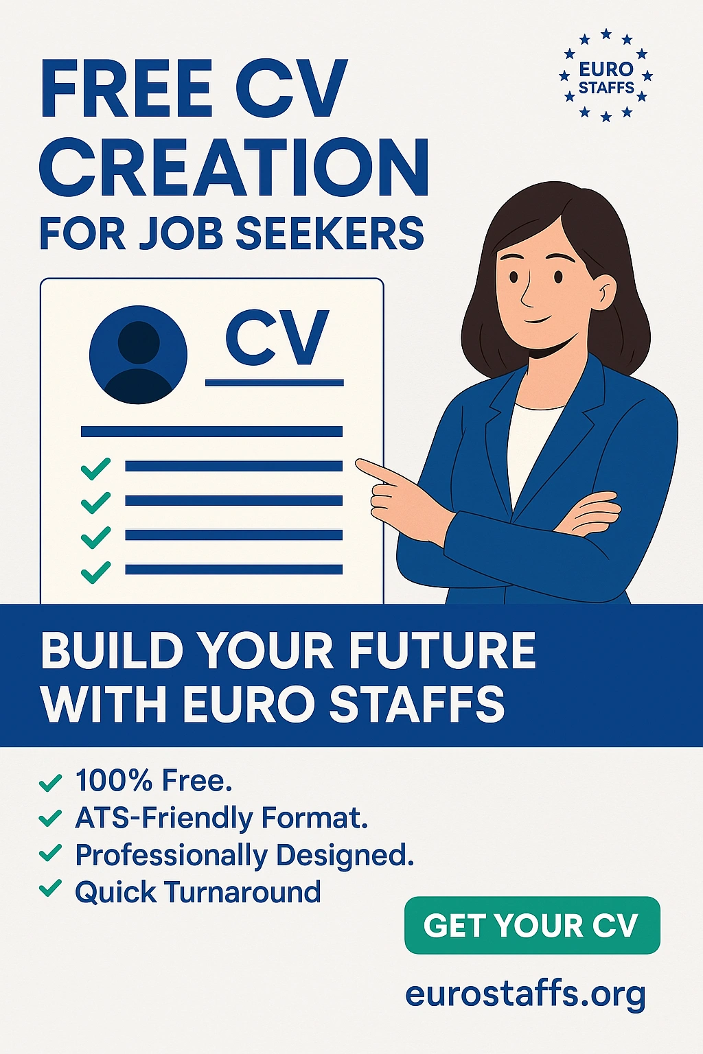 Free CV Creation for Job Seekers – Build Your Future with Euro Staffs Blog Image