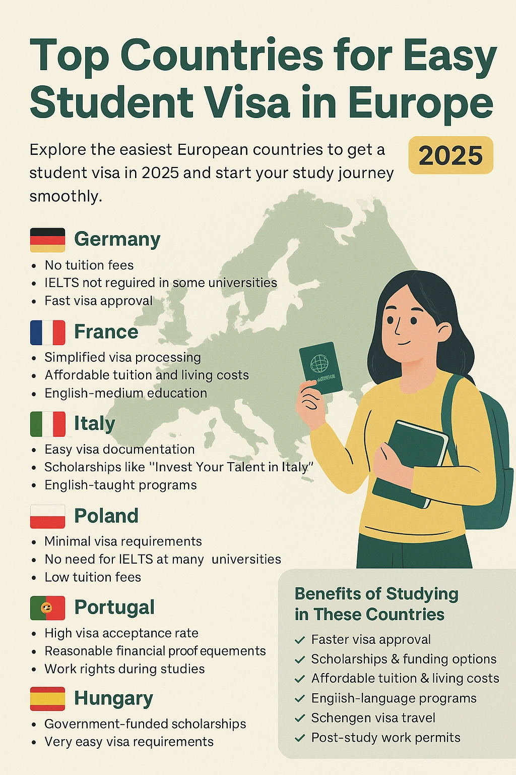 Top Countries for Easy Student Visa in Europe Blog Image
