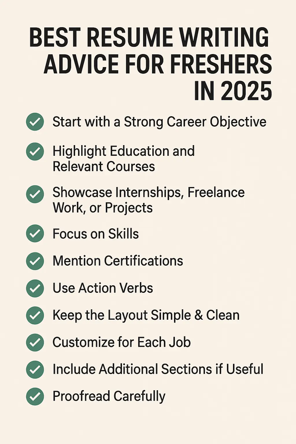 Best Resume Writing Advice for Freshers in 2025 Blog Image