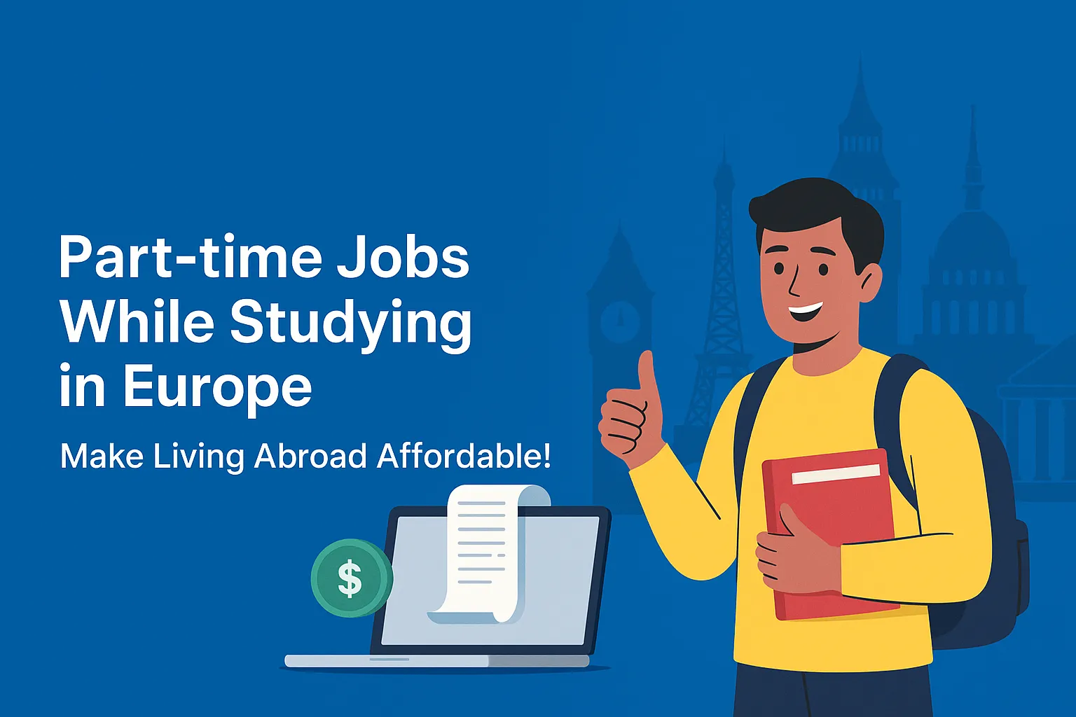 Part-Time Jobs in Europe for Students (2025) Blog Image